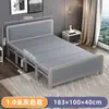 Cama plegable para uso individual o doble, cama para siestas en casa para adultos, cama individual duradera para viviendas de alquiler, cama plegable engrosada y reforzada