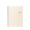 Cuaderno Spiral Deli Cuaderno Spiral Simple de PP Transparente Rayado Cuadrícula Blanco Estudiante Cuaderno de Inglés Bloc de Notas de Oficina