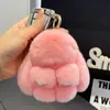 Lindo Colgante Llavero de Conejo de Peluche, Muñeco de Conejo Pequeño Auténtico de Moda, Adorno de Regalo de Cumpleaños para Estudiantes Niñas