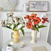 Tulipán de brownie de alta calidad con tacto de PU flor artificial decoración para sala de estar hogar salón de bodas accesorios para fotografía floral