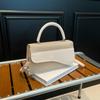Bolsa de Ombro Simples de Cor Pura com Aparência Sofisticada para Mulheres 2025 Nova Bolsa Transversal de Alto Padrão Bolsa Quadrada Pequena Popular deste Ano para Mulheres
