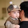 Gorro de bebé para otoño e invierno, pana cálida y gruesa, gorra de béisbol de oso lindo, a prueba de viento para niños y niñas