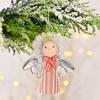 Decoração de Natal Nova Transfronteiriça Asas de Anjo Prateadas Pingente Pequeno Pingente de Árvore de Natal Decoração de Cena Doméstica