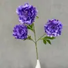 Flores de Peonía Corona Artificial Arreglo Floral de Boda Ramo Decorativo Decoración del Hogar Arreglo Floral Flores Artificiales Flores de Seda Hechas a Mano
