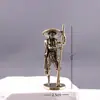 Latón Puro Pescador Granjero Barquero Cobre Puro Retro Clásico Mascota de Té Decoración de Escritorio de Cobre Artesanías Pequeños Adornos