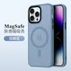 Funda para Teléfono Móvil Adecuada para Iphone18Promax Magsafe Succión Magnética Cubierta Protectora Anti-Caídas con Tacto de Piel Mate para Apple 17