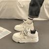 Zapatos de tabla para mujer, otoño 2024, nuevos zapatos blancos de suela gruesa, zapatos casuales para estudiantes, zapatos deportivos de estilo coreano, zapatos de moda para mujer