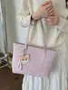 Bolsa de Mão Grande Capacidade Estilo Retrô de Nicho Bolsa Feminina 2026 Primavera Nova Estilo Coreano Casual Simples Bolsa de Ombro Tote