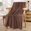 Toalha de Banho para Salão de Beleza, Natação, Absorvente de Água, Secagem Rápida, Não Solta Fiapos, Espessa, Presente Personalizável com Logo, Toalha de Praia, Uso Doméstico para Casais