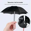 Suporte para celular para motocicletas, suporte portátil em liga de alumínio para veículos elétricos, com guarda-chuva à prova d'água.