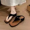 Chanclas Retro de Suela Gruesa para Mujer, Adecuadas para Uso en Exteriores, Sandalias de Cuña Versátiles Estilo Vacaciones Verano 2026, Sandalias que Aumentan la Altura