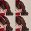 Diadema de terciopelo rojo para Año Nuevo 2026 para mujer, Diadema alta para lavarse la cara, Accesorio festivo para el cabello de Año Nuevo