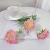 Flor artificial de loto de alta gama de 4 cabezas para belleza estilo ins decoración de mesa de café de sala de estar en casa decoración de guía de camino de boda decoración suave