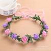 Venta Caliente Estilo Mori Chica Popular Transfronteriza Corona de Flores Diadema Tocados de Novia Puesto de Fotografía de Atracción Turística Diadema Venta al por Mayor