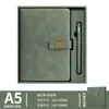 Set de regalo de caja para cuaderno personalizado, cuaderno, bolígrafo, unidad USB con grabado, se puede imprimir con logo, regalos promocionales corporativos personalizados