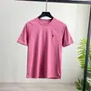 Nova Chegada! Tecido de alta tecnologia Sorona! Refrescantemente fresco e confortável! Camiseta básica masculina de manga curta, cor sólida