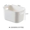Caja de Almacenamiento de Escritorio Engrosada de Plástico Japonés para Baño Cocina con Tapa Caja de Almacenamiento para Cosméticos y Misceláneos