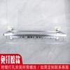 Estante para Toallas de Plata sin Taladrar Espacio Cesta de Malla de Aluminio Baño Engrosado Plegable Estante de Almacenamiento Almacenamiento de Baño Estante para Toallas