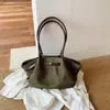 Bolsa feminina de camurça 2026 nova tendência outono vintage Maillard bolsa tote para o dia a dia bolsa de ombro de grande capacidade