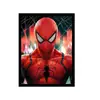 League of Legends Animación 3D Póster Estéreo Pintura con Gradiente de Rejilla Spider-man Iron Man Póster de Animación Rejilla de Ojo Desnudo