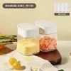 Botella de Condimentos Tarro de Vidrio Telescópico para Condimentos Sellado Condimento Integrado a Prueba de Humedad Botella de Condimentos de Cocina Casero Tarro de Sal MSG