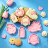 Serie de Salud y Deportes Moldes para Galletas Dibujos Animados 3D Zapatos Taza de Agua Insignia Moldes Galletas Impresas DIY de Simulación