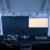 Cortina de Sol para Carro para o Verão, Dispositivo de Proteção Solar e Isolamento Térmico para Janela, Tapete Protetor Solar para Para-brisa Dianteiro Interno, Quebra-sol