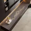 Alfombrilla protectora para mesa de mueble de TV de lujo y alta gama 2025 nuevo modelo rectangular larga para tablero de mesa mantel para mueble de comedor