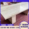 Mesa de comedor italiana de lujo con decoración de piedra blanca superligera, estilo sencillo, mesa pequeña antigua, mesa de centro, mesa auxiliar, lavabo, plato grande