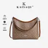 Bolso de Hombro con Estilo Europeo de Flores Antiguas para el Trabajo Bolso de Cuero Suave para el Hombro Bolso Cruzado para Mujer con Doble Correa o Correa Única Bolso Grande para Mujer