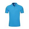 Polo de algodão perolado de manga curta para homens e mulheres, roupa de grupo com logotipo estampado para pais e filhos, camisa publicitária empresarial com bordado, atacado