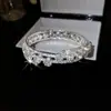 Pulseira Aberta Flor de Zircônia Estilo Luxo Leve, Pulseira Versátil Exquisita Francesa, Joias de Nicho de Alta Qualidade da Moda Atacado