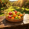 Cesta de frutas de snack especial, cesta de dulces creativa de mesa, cesta pequeña en forma de corazón para uso doméstico de snacks, cesta para recoger cerezas