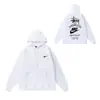 Marca de Moda Extranjera Stu Sudadera Otoño e Invierno Chaqueta con Capucha Casual Holgada para Hombres y Mujeres Parejas Ins