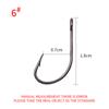 Anzuelo Luya para microcaballos, anzuelo de lentejuelas de ojo grande, anzuelo simple con púas anticorrosión (50/bolsa) anzuelo pequeño