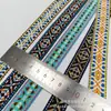 Fita Jacquard Étnica de 2cm de Largura Renda Bordada Étnica Renda para Decoração de Traje Étnico Dança Étnica