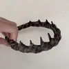 Diadema Gruesa Estilo Coreano a Cuadros con Dientes Peine Antideslizante para Mujeres Otoño e Invierno 2025 Nuevo Uso Diario