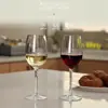 Taça de vinho tinto tritan taça de plástico europeia e americana transparente anti-queda resistente a altas temperaturas vidro de hotel vidro de aviação taça de vinho