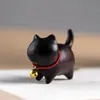 Decoraciones de Juego de Talla en Madera Arcoíris Animales Lindos Gato de Madera Creativo Manijas Venta Caliente Transfronteriza Exclusivo
