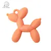 Cachorro Balão Acrílico Colorido Laqueado Minimalista Acessório DIY Pingente Colar Chaveiro Pingente