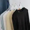 Camiseta Bordada Suave de Rosto Sorridente com Mangas Longas para Mulheres, Estilo Fino de Primavera, Caimento Solto, Emagrecimento, Amigável para Estudantes, Gola Redonda, Tricô Confortável em Patchwork