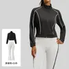 Conjunto Deportivo Casual Juyitang 2026 para Mujer, Corte Holgado, Rayas de Contraste de Color, Conjunto de Dos Piezas para Ciclismo al Aire Libre y Yoga
