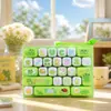 Nuevo llavero de teclado de animales de dibujos animados de 26 teclas, lindo perrito y gato juguete antiestrés, regalo colgante para mochila de estudiante