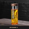 Botella de vidrio para vino de ginseng Gnas sellada de alta gama especial engrosada tarro de vino de alta gama botella vacía de vino medicinal 10 Jin Blanco