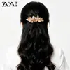Acessório de Cabelo Elegante e Luxuoso com Clipe de Flor de Cristal para Primavera com Toque de Alto Padrão, Presilha para a Parte de Trás da Cabeça, Ornamento Feminino para Meio Preso