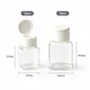 Garrafa Plástica com Tampa Flip-Top para Armazenamento de Contas 30/50ml PET Transparente Garrafa Dosadora DIY