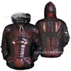 Comércio Exterior Popular Espírito Samurai Japonês Impressão Digital 3D Moletom com Capuz Cosplay Periférico Venda Direta da Fábrica
