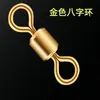 Conector de anel em forma de oito giratório americano cor conjunto de anéis em forma de oito acessórios suprimentos de pesca