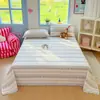 Estilo Novo Primavera/Verão 2026 Algodão Puro Estampado Fresco e Simples Lençol de Solteiro Peça Única Lençol de Cama