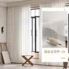 Cortina de Gaze Espelhada com Isolamento Térmico e Proteção Solar para Varanda, Cortinas Francesas Translúcidas Opacas para Sala de Estar, Janela de Canto, Estilo Creme, Shaoxing Keqiao